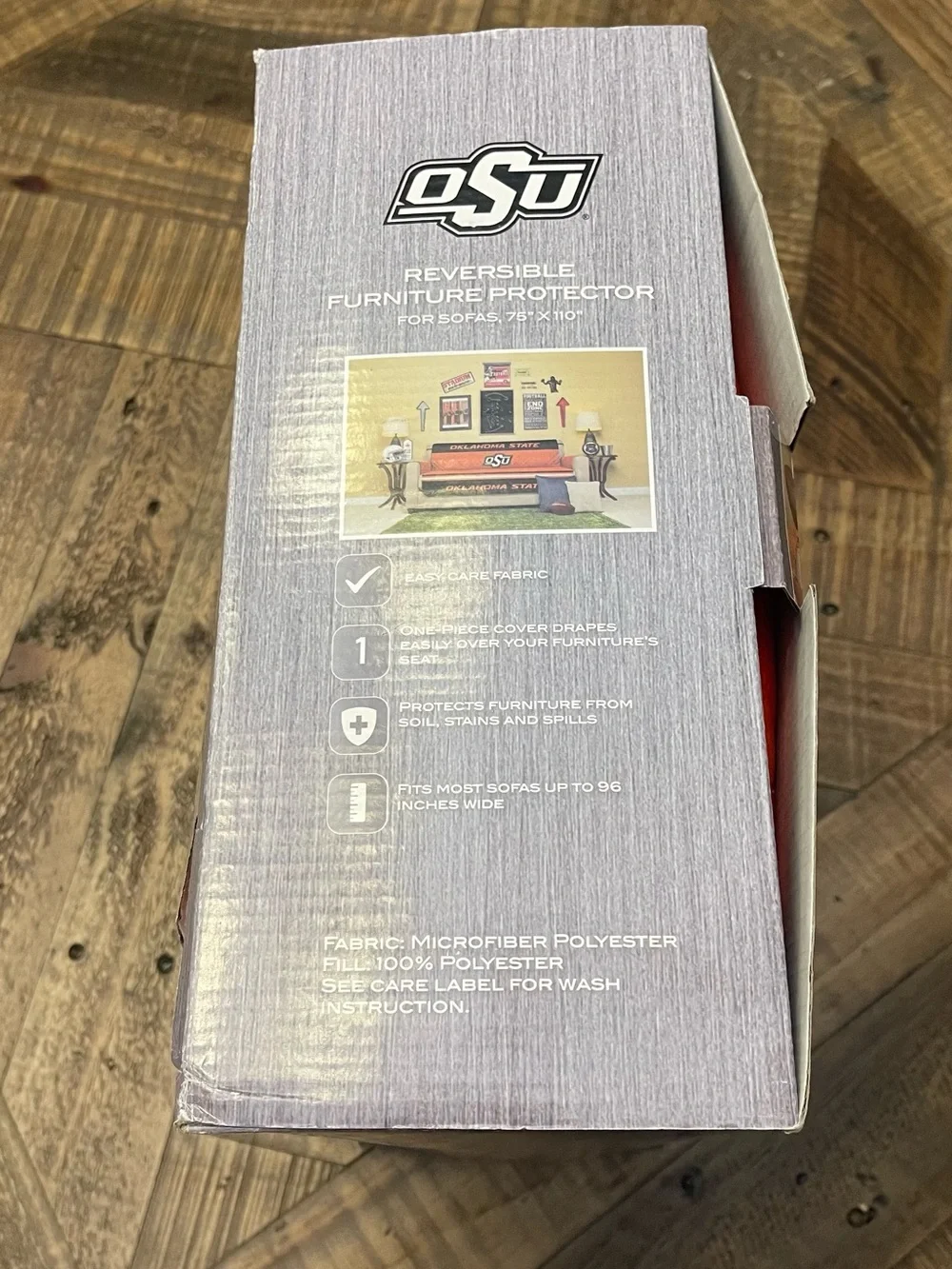 Oklahoma State Reversible Sofa Furniture Protector